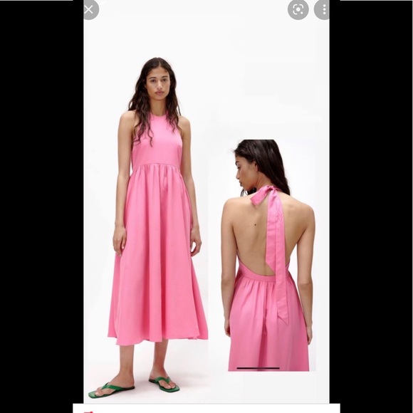 - Zara pink side open Maxi Dress - Picture 14 of 15